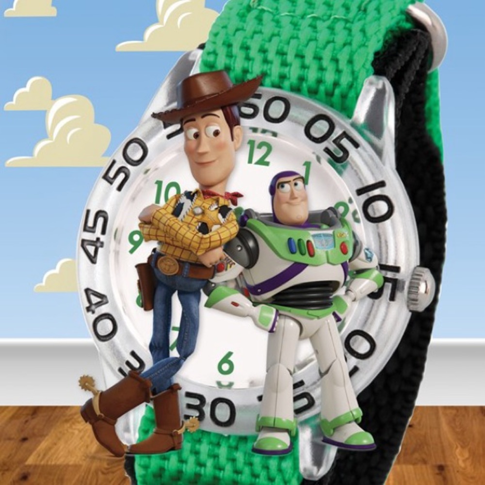 Disney Kids Toy Story Woody/Buzz Time Teacher Watch